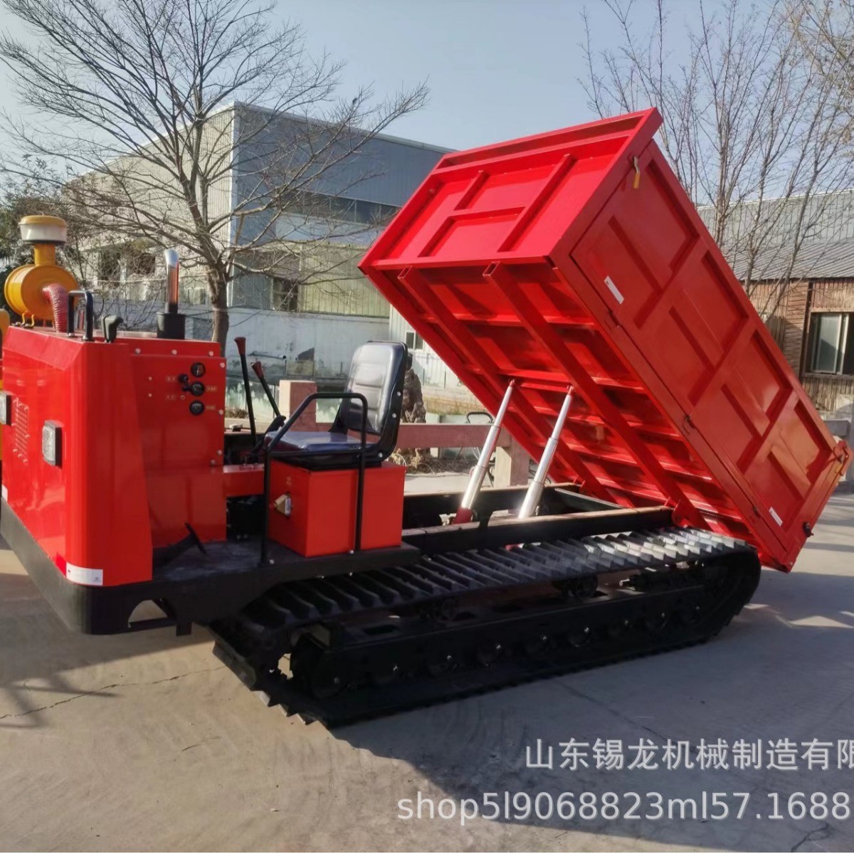 全地形履带运输车 柴油自卸履带车 山地果园爬山虎履带式运输车图3