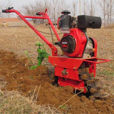 手扶式农用耕地机开沟机汽油柴油动力链轨式履带微耕机田园管理机