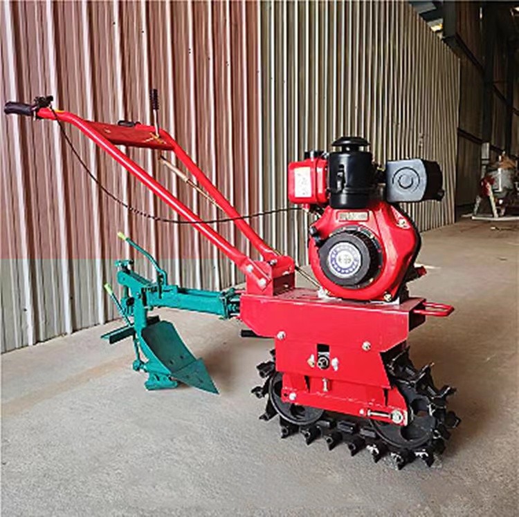 多功能链轨微耕机旋耕机小型农用柴油耕地机家用翻地机犁地开沟机