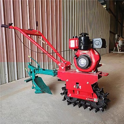 多功能链轨微耕机旋耕机小型农用柴油耕地机家用翻地机犁地开沟机