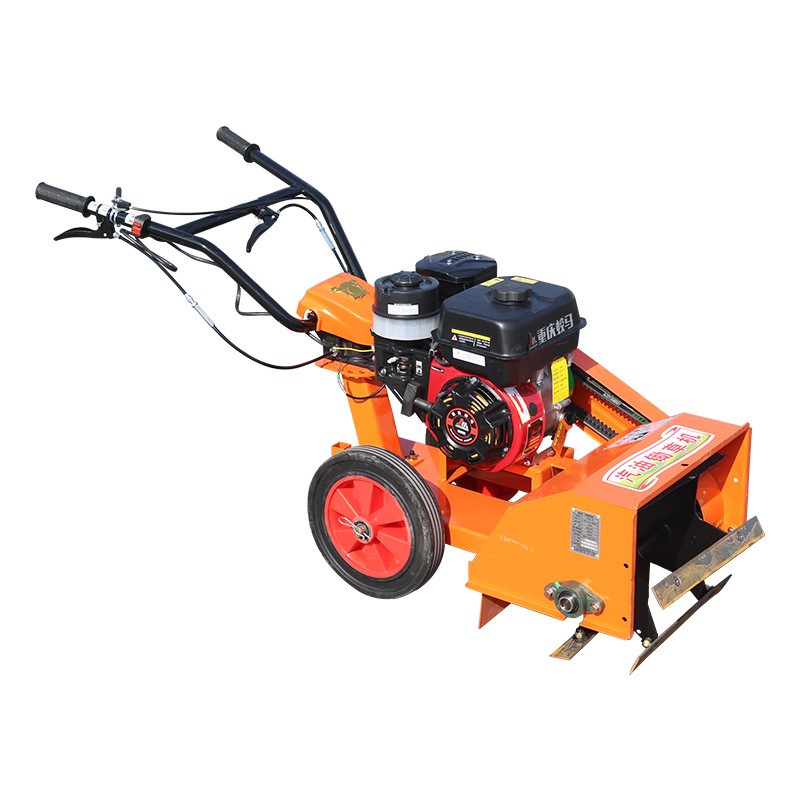 厂家直发多用途小型汽油除草机农用手推式锄草机旱地开沟微耕机器图5