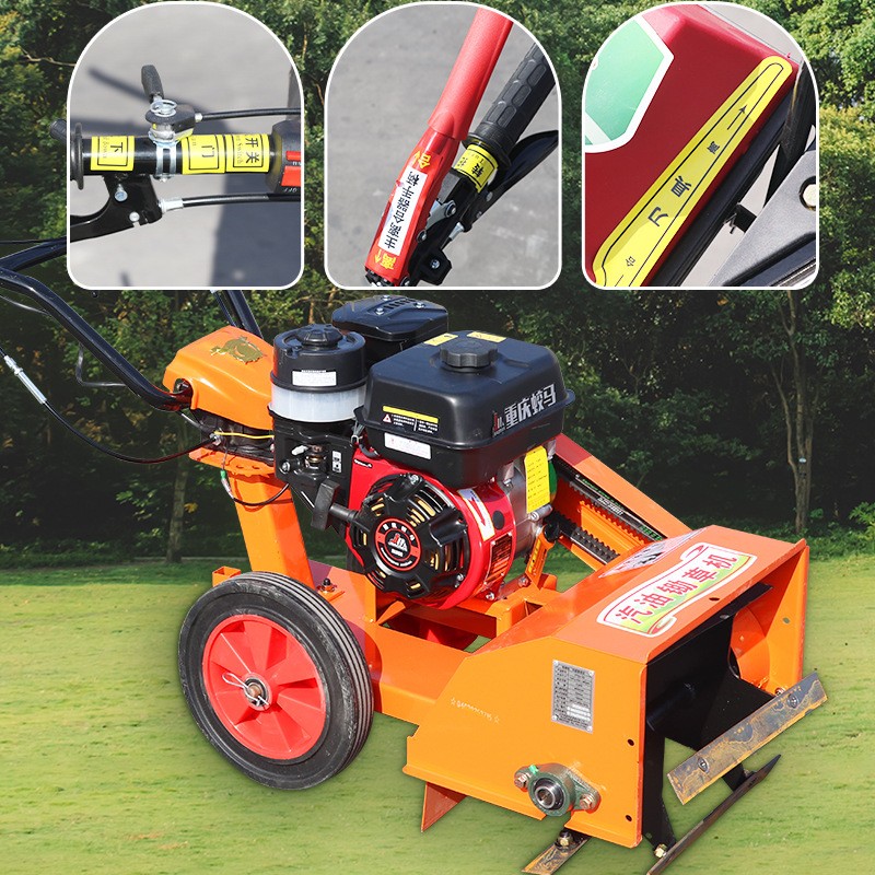 厂家直发多用途小型汽油除草机农用手推式锄草机旱地开沟微耕机器图2