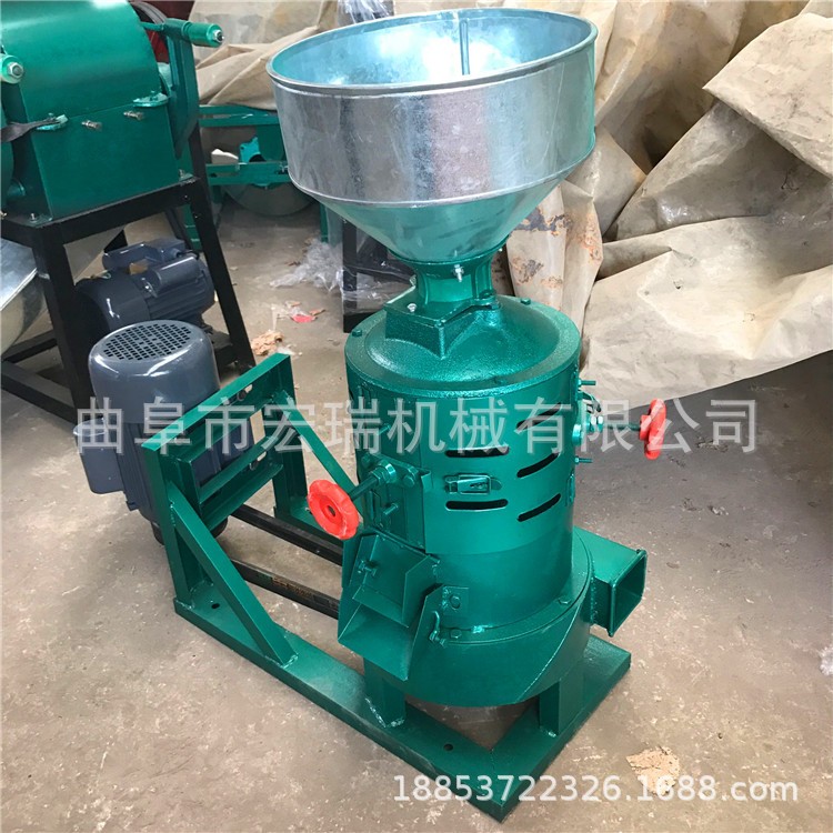 山西大豆杂粮去皮打碴子机小型碾米机全自动粮食脱皮碾米机 1台图1