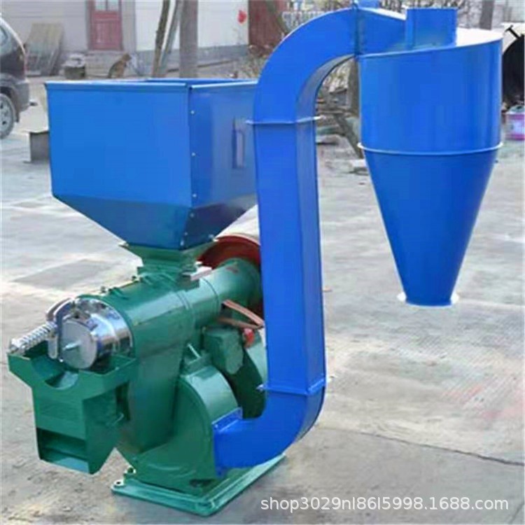 立式小型五谷杂粮脱壳碾米机 双风道抛光磨米机 家用水稻脱皮机 1台图2
