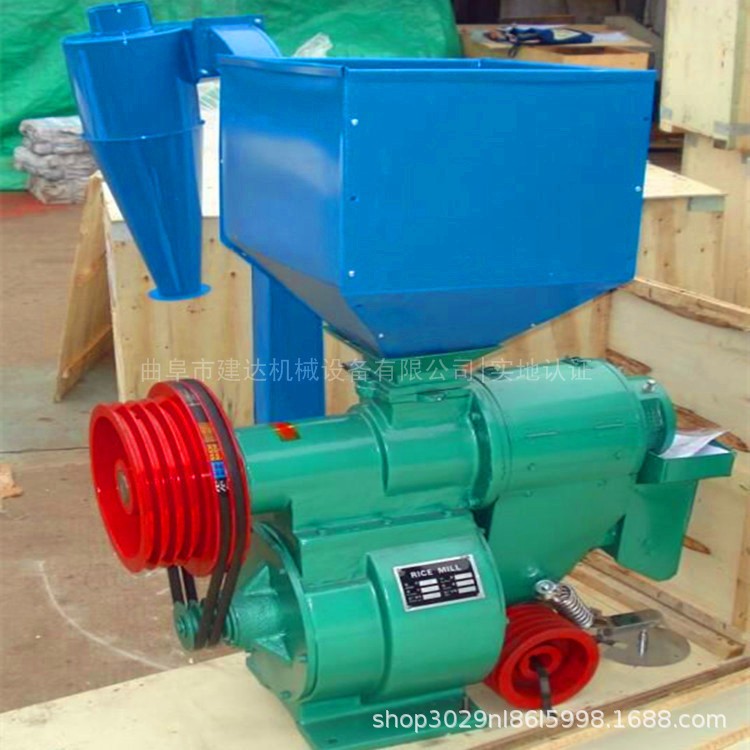 立式小型五谷杂粮脱壳碾米机 双风道抛光磨米机 家用水稻脱皮机 1台图4