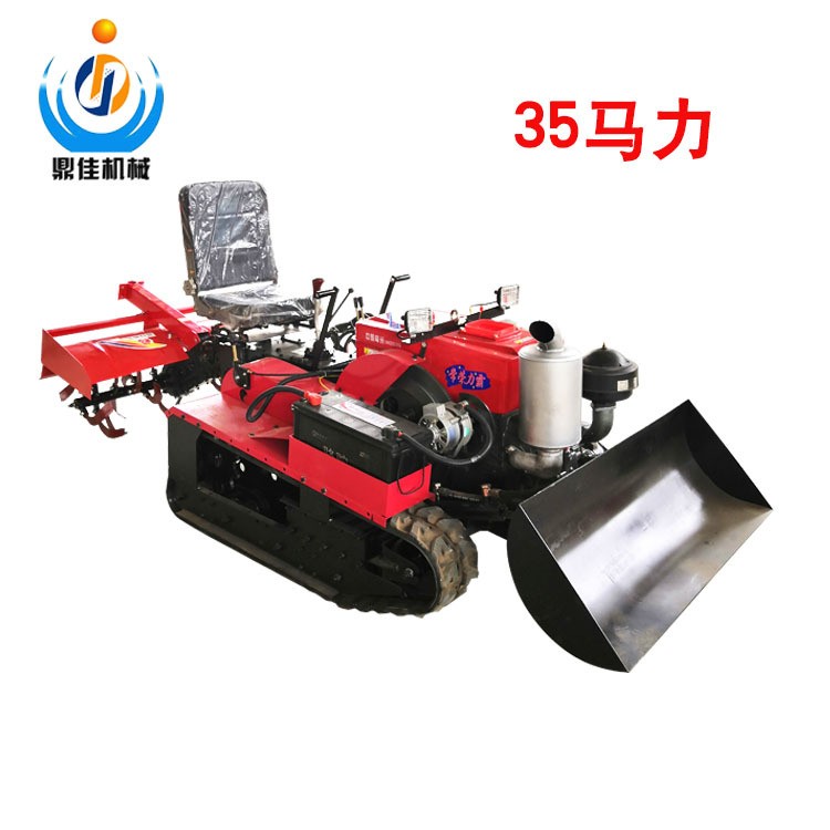 履带式微耕机小型乘坐式旋耕机适用于果园大棚山地丘陵微耕机 1台图5