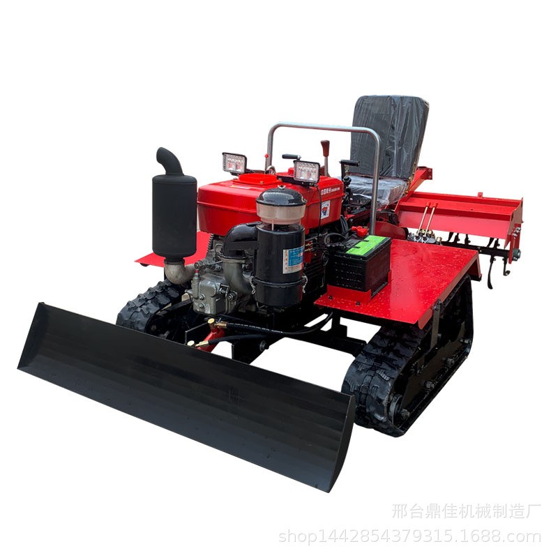 履带式微耕机一机多用35马力旋耕机厂家直销乘坐式履带微耕机 1台图5