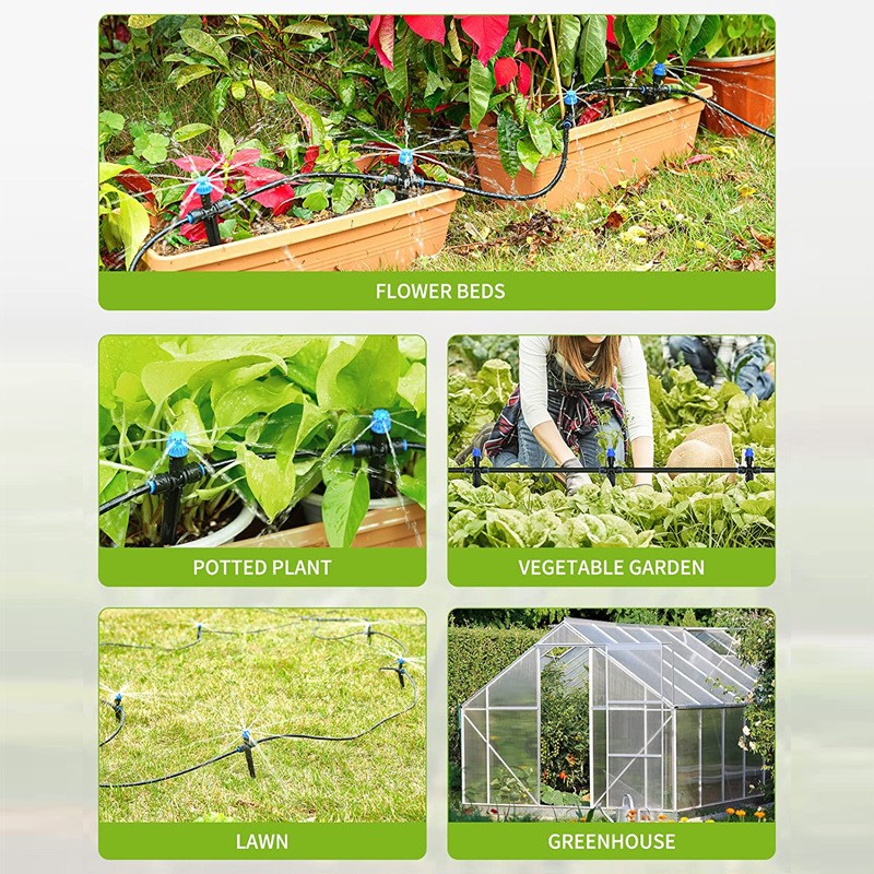 跨境新款滴灌套装自动灌溉系统园林工具水滴式浇花系统自动浇花器图5