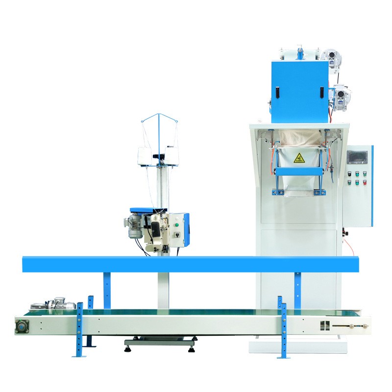 土豆自动定量称重枕式包装机锯末包装秤打包机注塑硅胶颗粒包装机图4