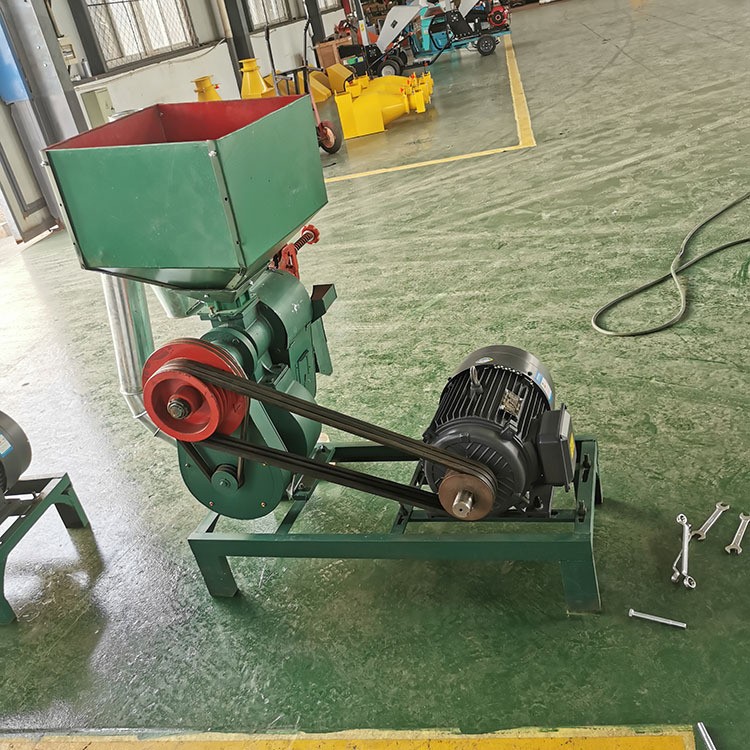 碾米机家用小型小麦脱皮机械玉米粉碎制糁设备组合两用磨面碾米机图2