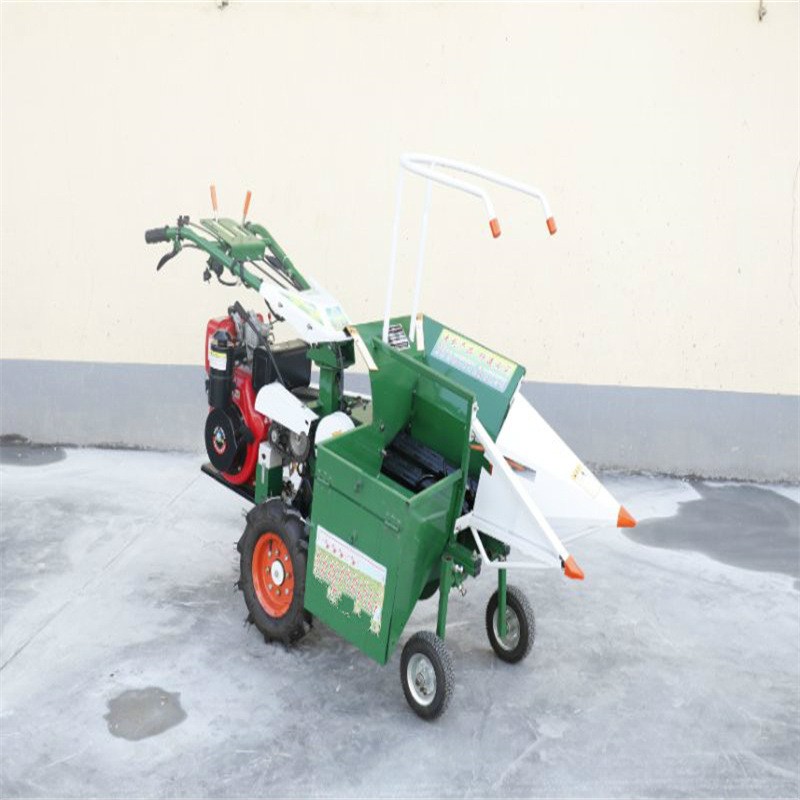 小型玉米秸秆收割收获机单行垄收玉米农用自动收获割台手扶拖拉机图4