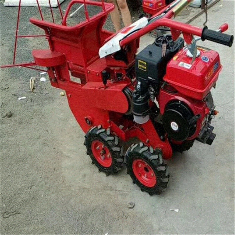 小型玉米秸秆收割收获机单行垄收玉米农用自动收获割台手扶拖拉机