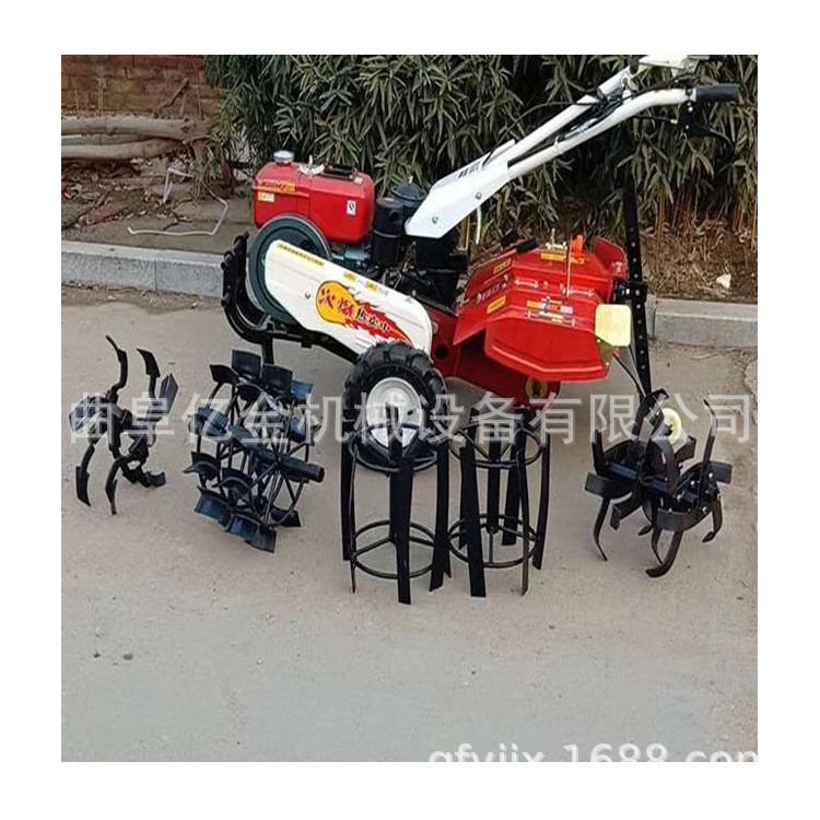 四驱大马力微耕机 开沟旋耕除草一体机 柴油动力松土机图3