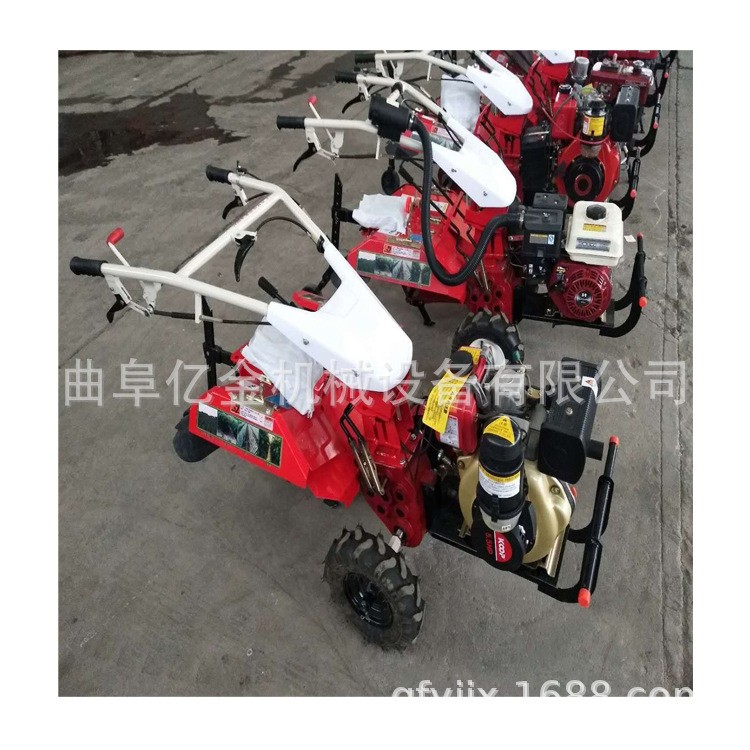 四驱大马力微耕机 开沟旋耕除草一体机 柴油动力松土机