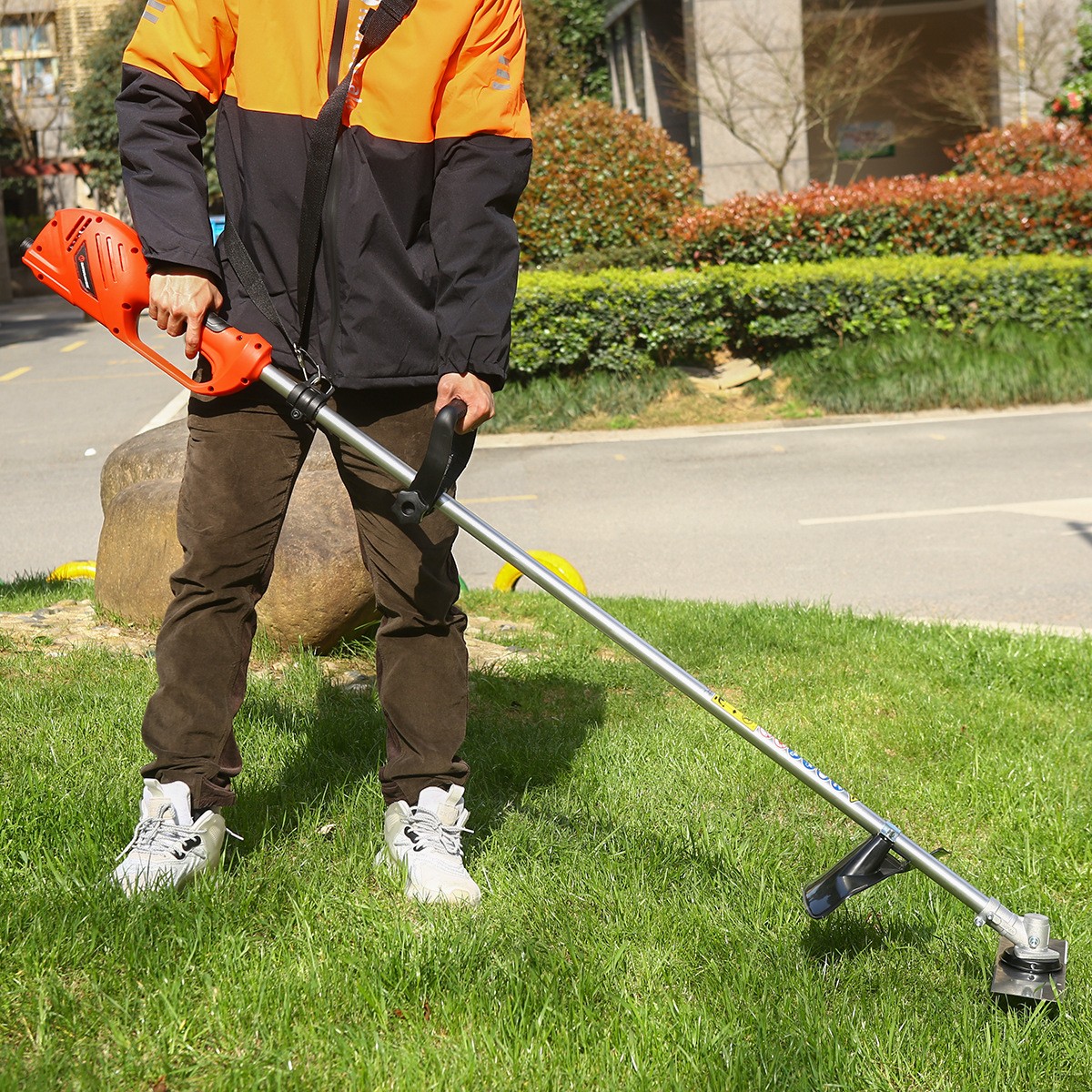 手持无线大功率锂电割草机便捷式家用除草机现货充电式园林修剪机图4