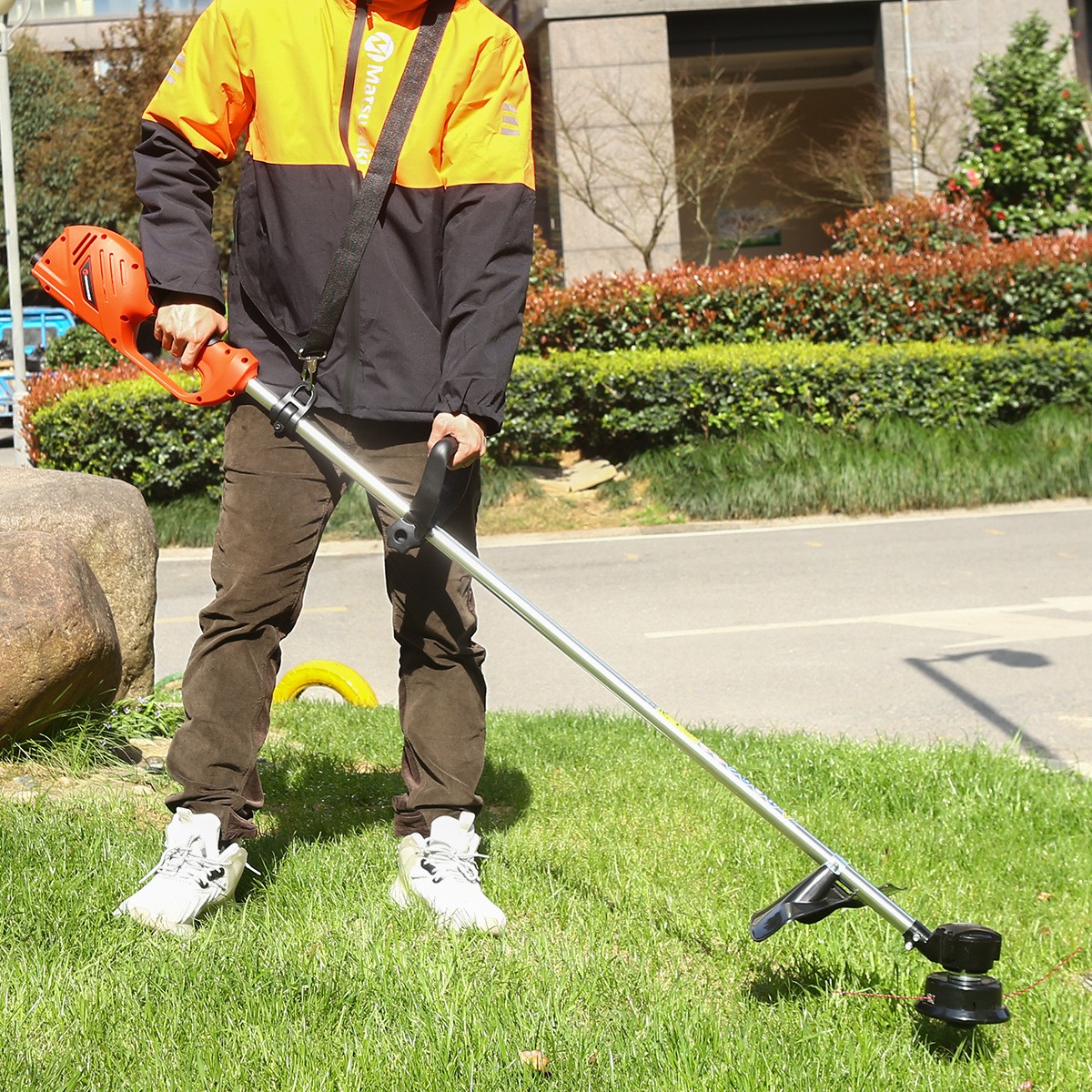 手持无线大功率锂电割草机便捷式家用除草机现货充电式园林修剪机图2