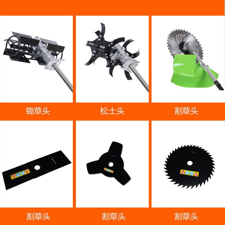 手提割灌机电动割草机 背负式直流除草机家用充电式打草机 批发图2