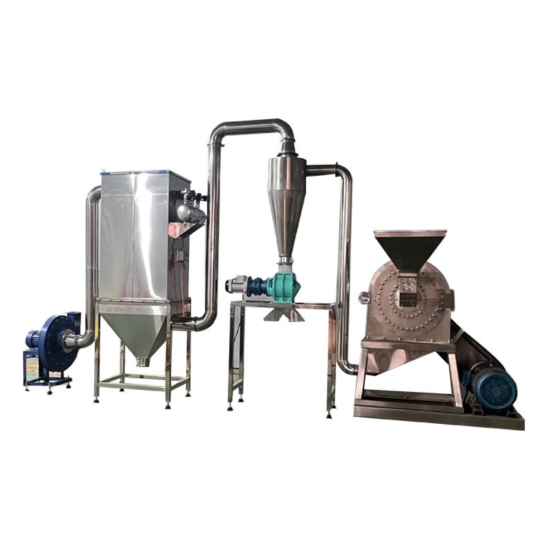 304不锈钢齿爪粉碎机 烧烤料白糖食盐粉碎机 无尘自吸大米磨粉机图5