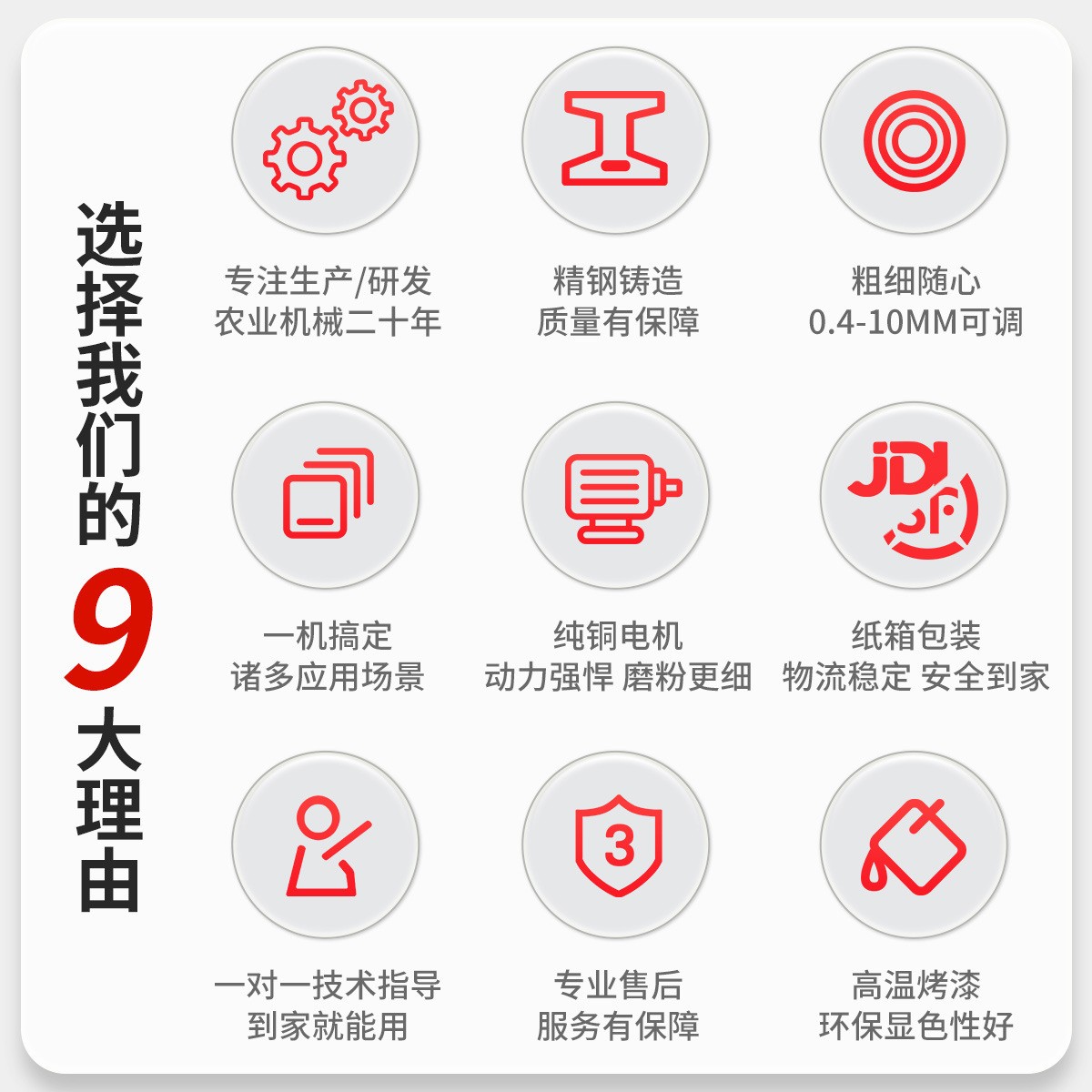 玉米粉碎机家用多功能磨面磨粉机养殖五谷杂粮打粉机中药材粉碎机图2