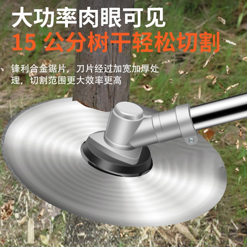 插电瓶车割草机48v60v72v通用除草打草机割灌机背负式园林割草机图4