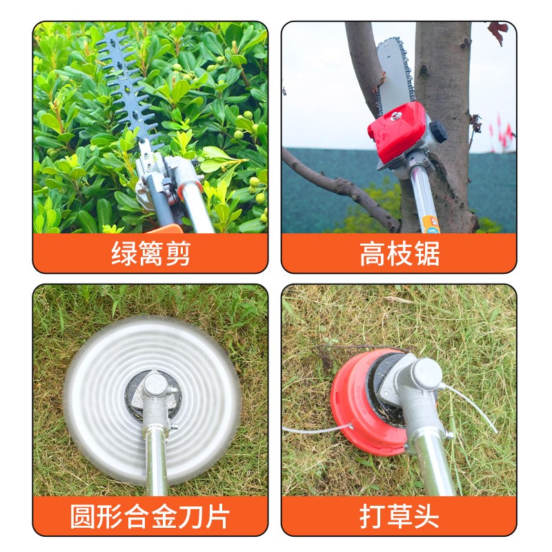 插电瓶车割草机48v60v72v通用除草打草机割灌机背负式园林割草机图3