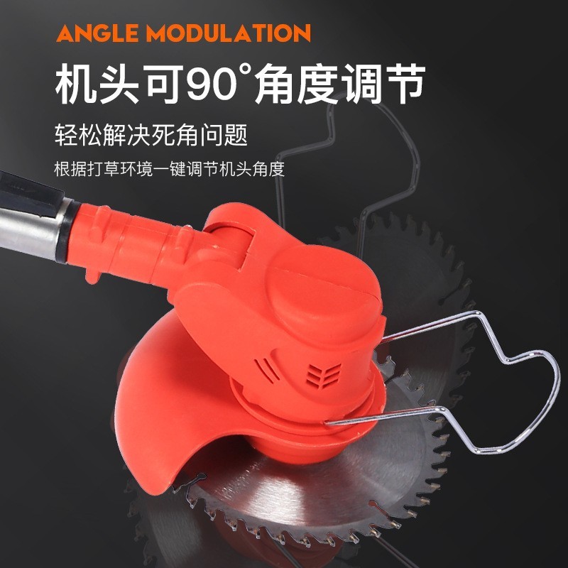 锂电割草机小型家用除草机手持电动打草机多功能便携充电式割草机图2