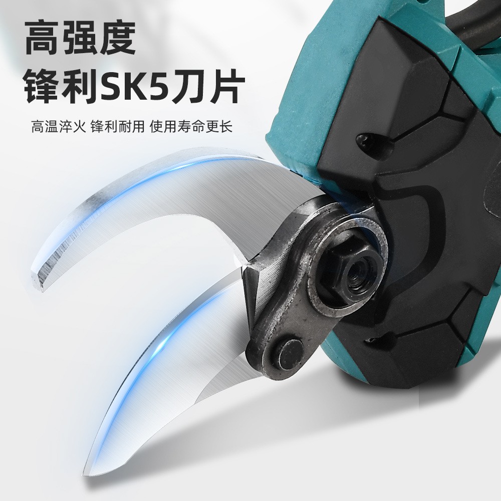 4.0锂电动修枝剪园艺剪刀充电式锂电修枝机园林粗枝剪果树剪批发图3