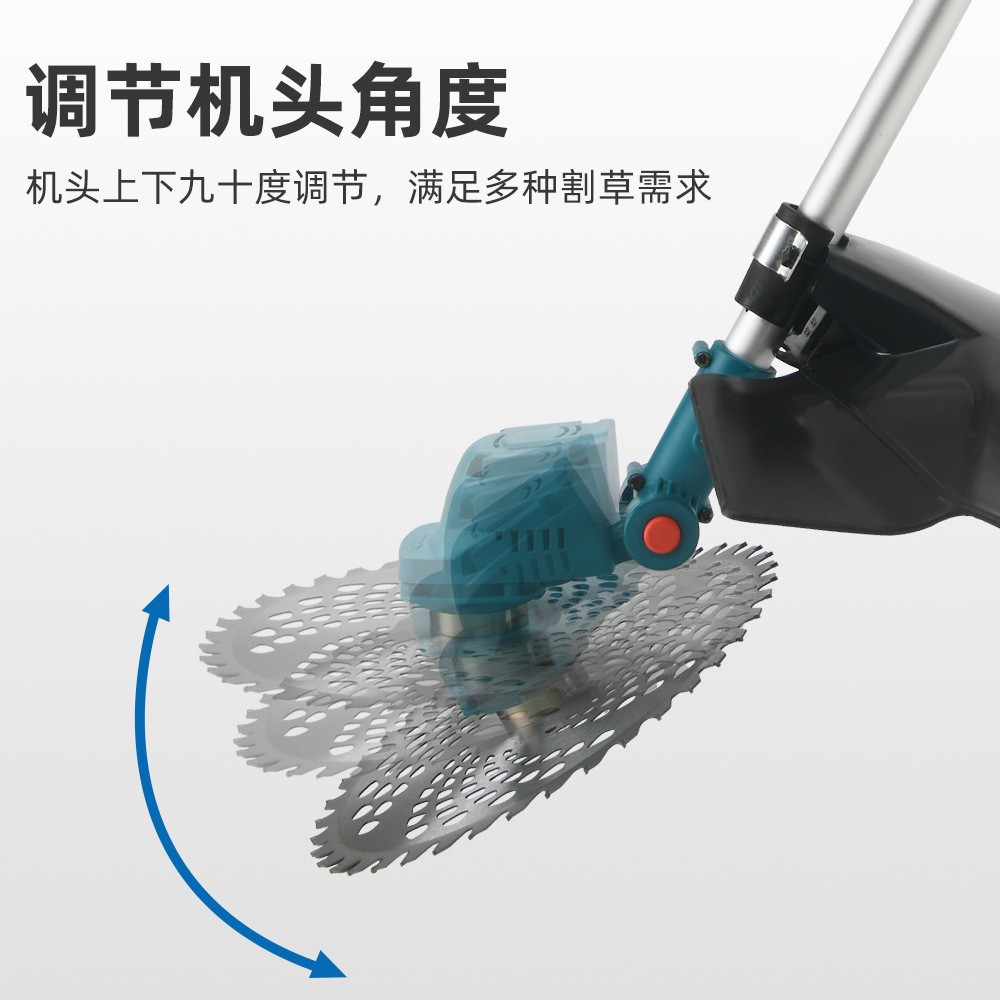 MuLinSen 10寸电动割草机21v锂电池大功率割灌木无刷除草机批发图4
