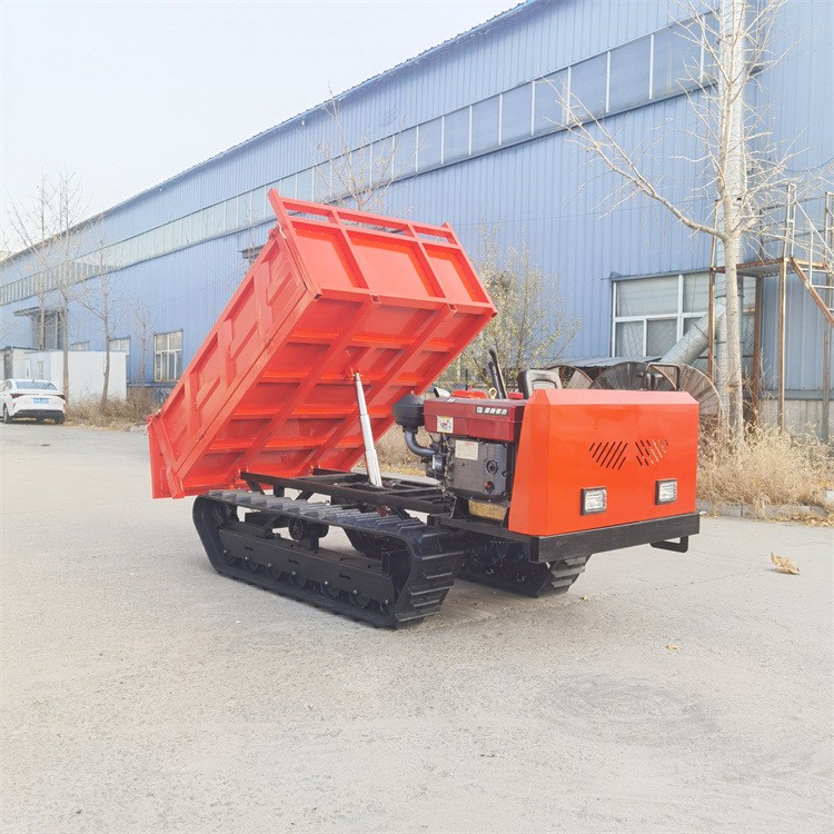 柴油农用履带运输车 全地形农产品搬运车 爬山虎翻斗履带运输车图2