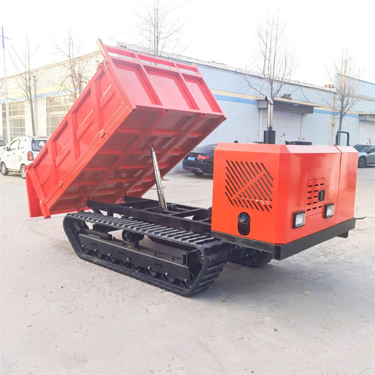 内置钢板履带运输车 翻斗履带式拖拉机 柴油4缸履带运输车图2