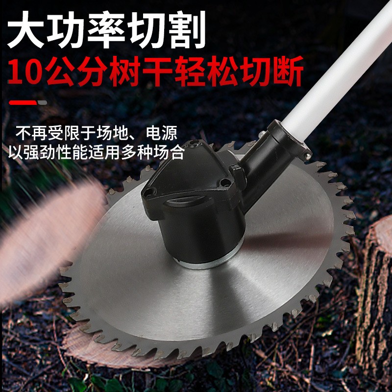 新款多功能前置锂电割草机充电式无刷电动除草机背负式园林割草机图3