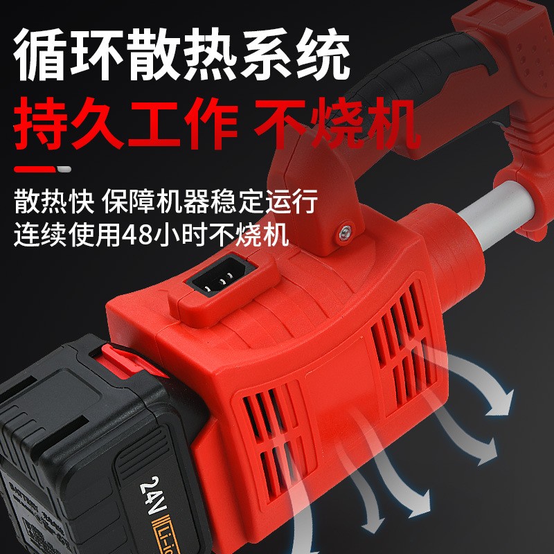 新款农用后置锂电割草机电充电背负式多功能除草机大功率打草机图3