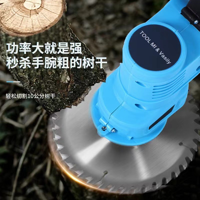 新型锂电割草机小型家用除草机手持电动打草机园林修剪机充电式割图3