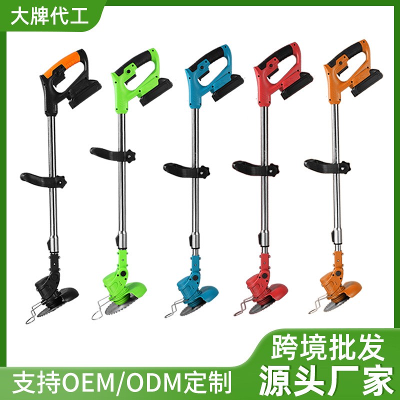 跨境大功率锂电割草机家用多功能割草机手持锂电除草机园林打草机图2