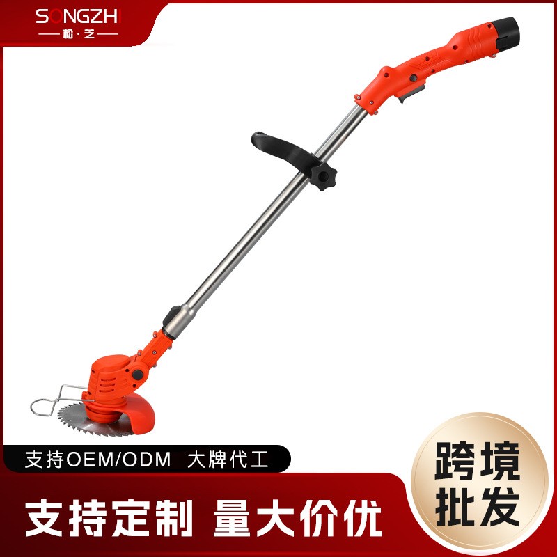 跨境12V锂电割草机便携除草机多功能锂电家用手持锂电打割草机
