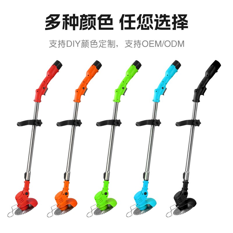 跨境12V锂电割草机便携除草机多功能锂电家用手持锂电打割草机图2