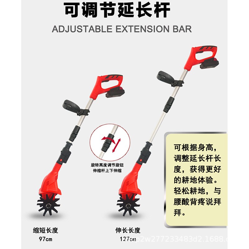 手持电动挖土锄头微耕机农用松土机耕地机家用菜园旋耕机翻土神器图4