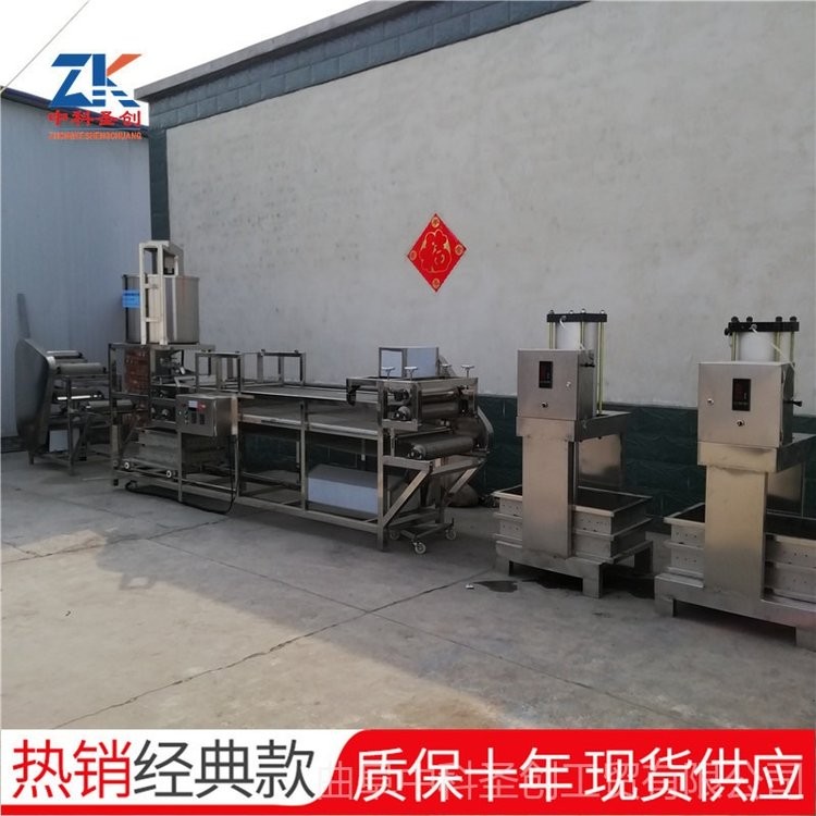 大型时产300斤可调速豆腐皮机生产线 全自动千张豆腐皮机厂家质保十年图5