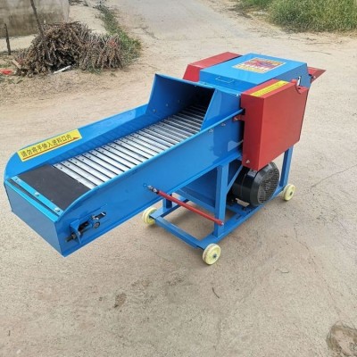 3.8吨卧式干湿两用铡草机 牛羊饲料揉丝机适合养殖场 大牧畜牧