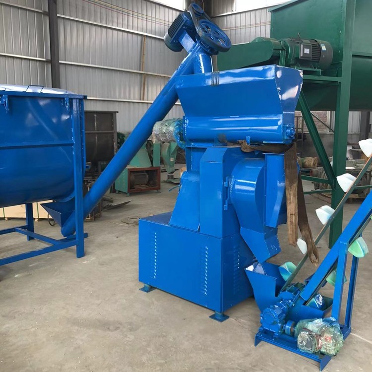 畜牧养殖饲料加工设备 牛羊猪精料颗粒机 玉米豆粕饲料机组图4