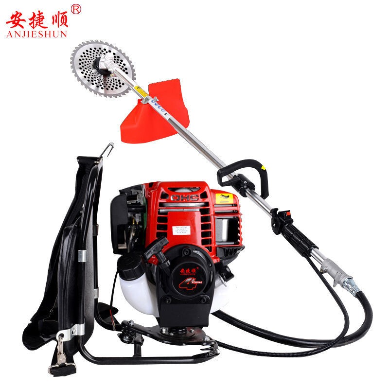 安捷顺四冲程背负式汽油割草机除草机侧挂式小型收割机 草坪机