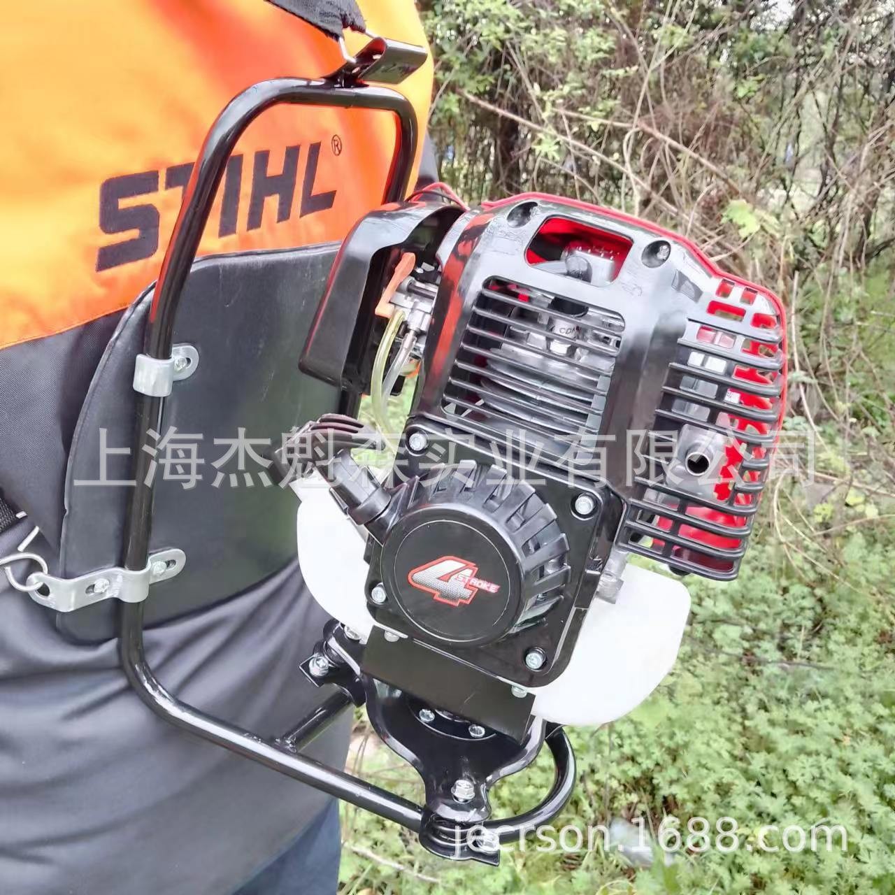 开荒世家背负式四冲程139背负式割草机割灌机多功能开荒除草机图2