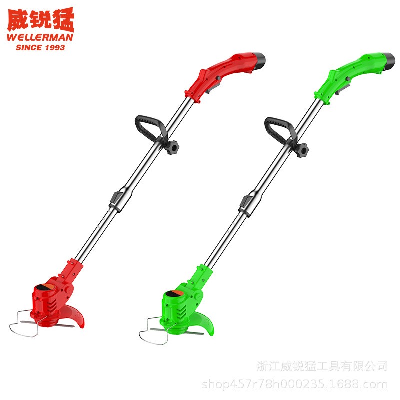 威锐猛厂家直销除草机神器家用全铜无刷电机1300mAh锂电割草机图2