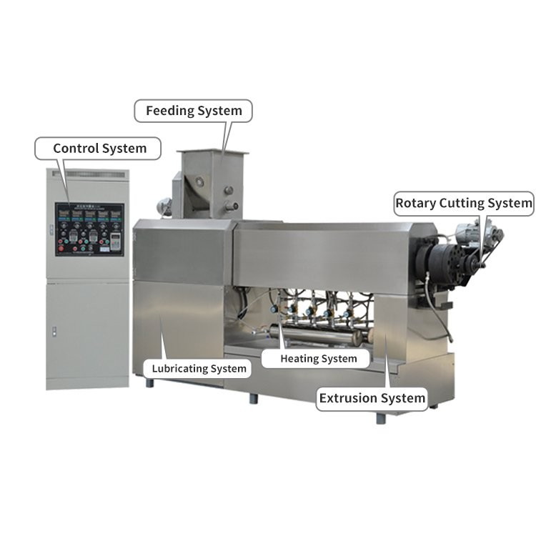 自动化意大利面螺杆挤压成型螺旋贝壳通心粉机器食品生产线图4