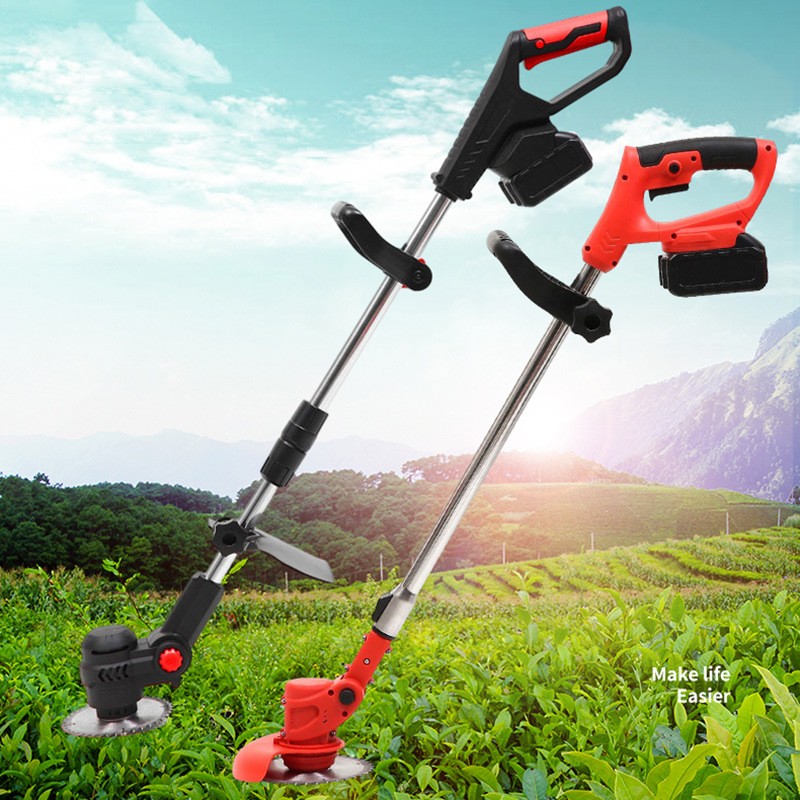 割草机机锂电除草机小型家用手持便携式无线多功能锄草机图2