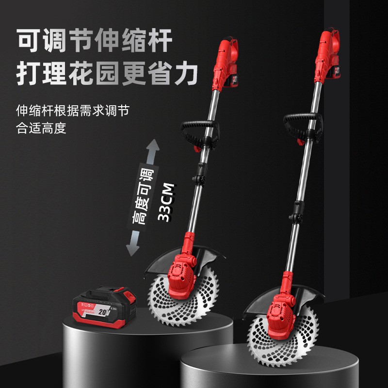 锂电割草机小型家用开荒除草神器农林绿化修剪大功率割灌机修草机图3
