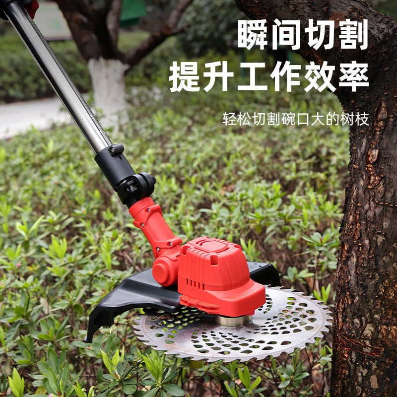 锂电割草机小型家用开荒除草神器农林绿化修剪大功率割灌机修草机图2