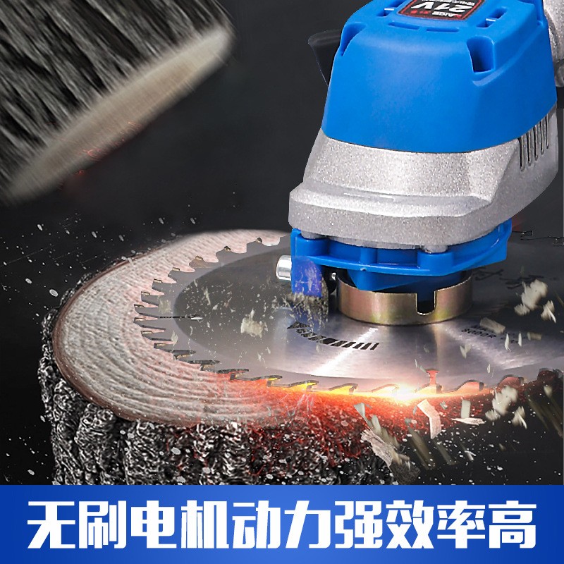 无刷充电式割草机便携换刀片锂电除草机手持电动打草机园林修剪机图3