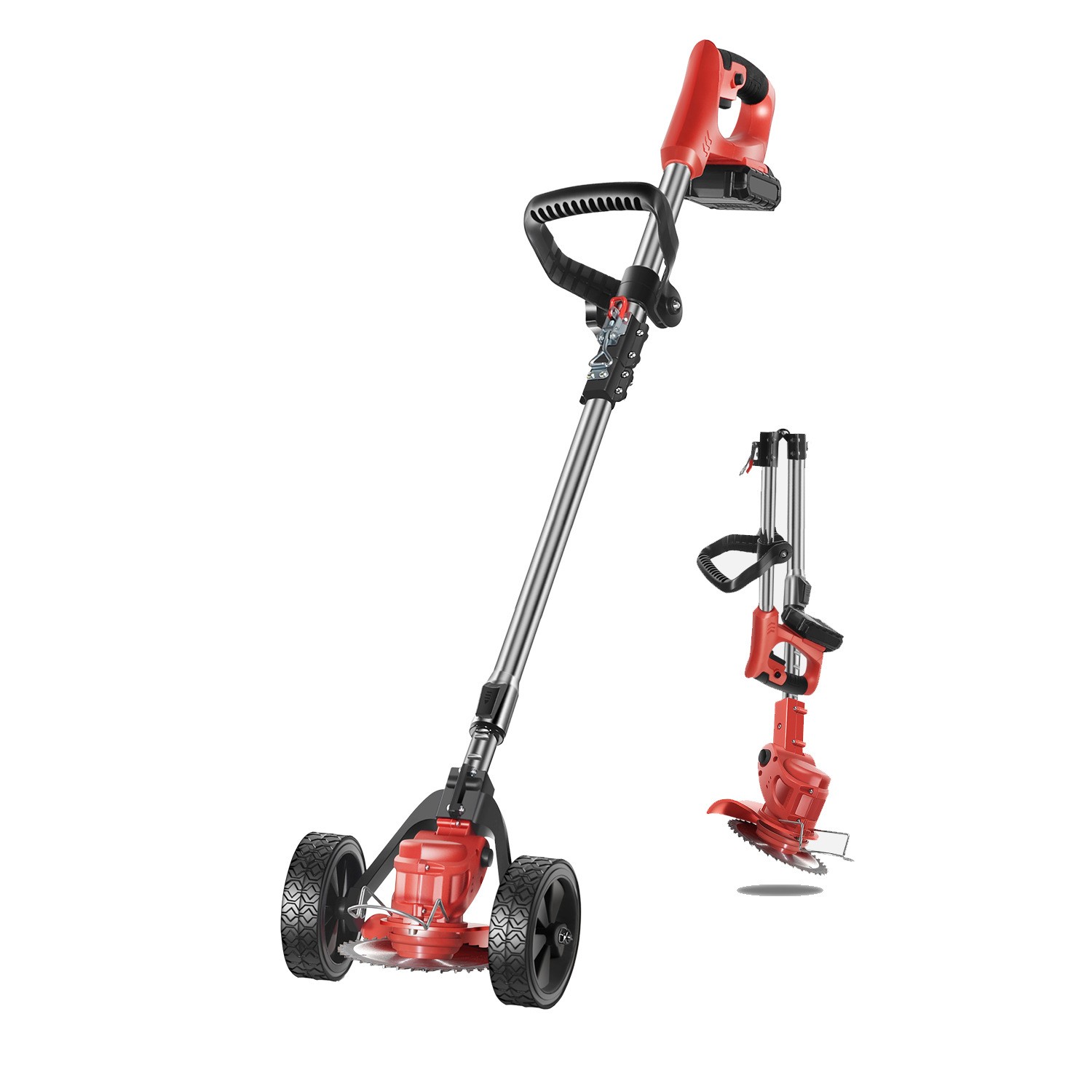 手动多功能大功率除草机家用无线锂电割草机便携式果园锄草打草机图5