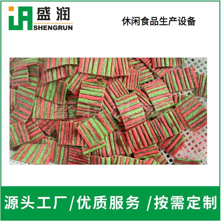 双色食品挤出设备 锅巴生产线 妙脆角加工设备 夹心零食设备图3